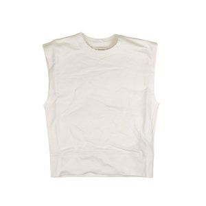 NEW A_Plan_Application White Cotton Cut-Off Sleeves Sweatshirt Size S $420